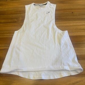 Gymshark White Sleeveless Tank Top